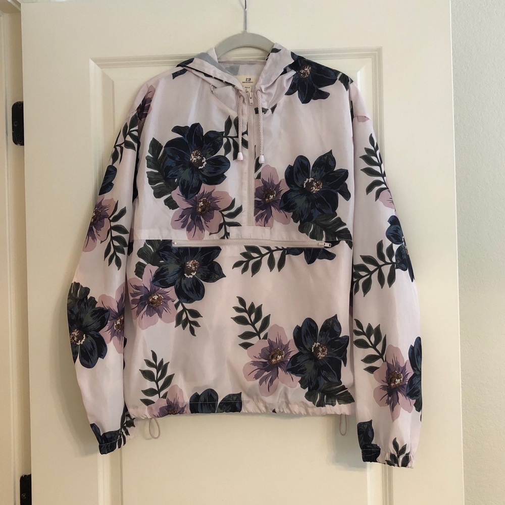 Floral windbreaker